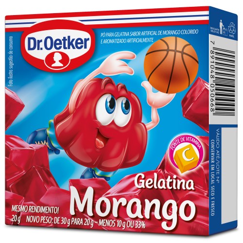 GELATINA OETKER MORANGO