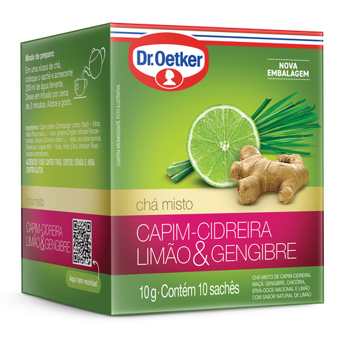 CHA OETKER C/10 CIDREIRA,LIMAO & GENGIBRE