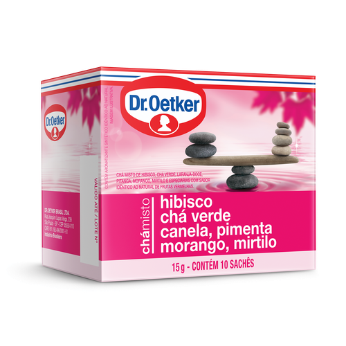 CHA OETKER C/10 HIBISCO/CHA VERDE/CAN./PIM.