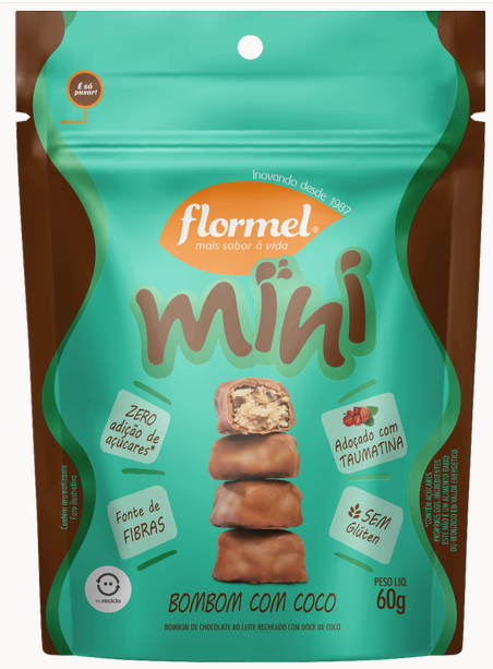 FLORMEL MINI BOMBOM COCO ZERO