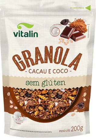 VITALIN GRANOLA S/GLUTEN CACAU E COCO
