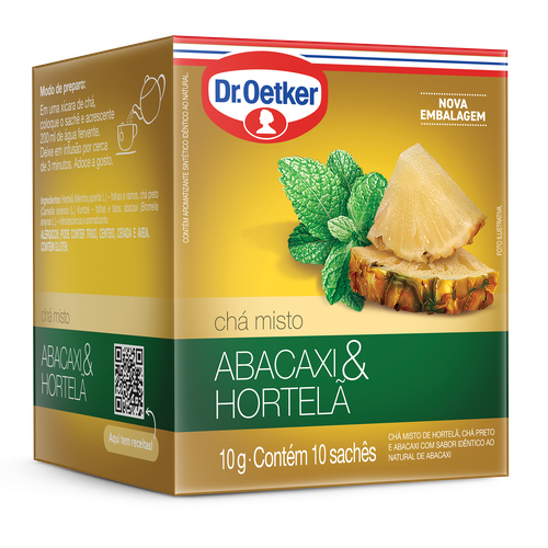 CHA OETKER C/10 ABACAXI & HORTELA