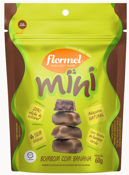 FLORMEL MINI BOMBOM C/BANANA