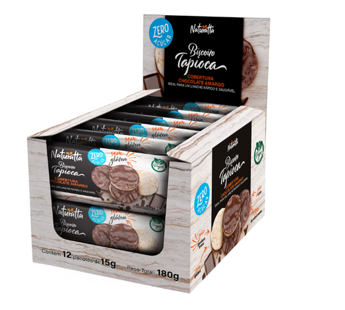 NATURATTA BISC.TAPIOCA ZERO CHOC. AMARGO