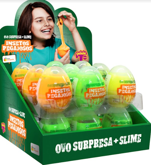 OVO SURPRESA+SLIME INSETOS DP