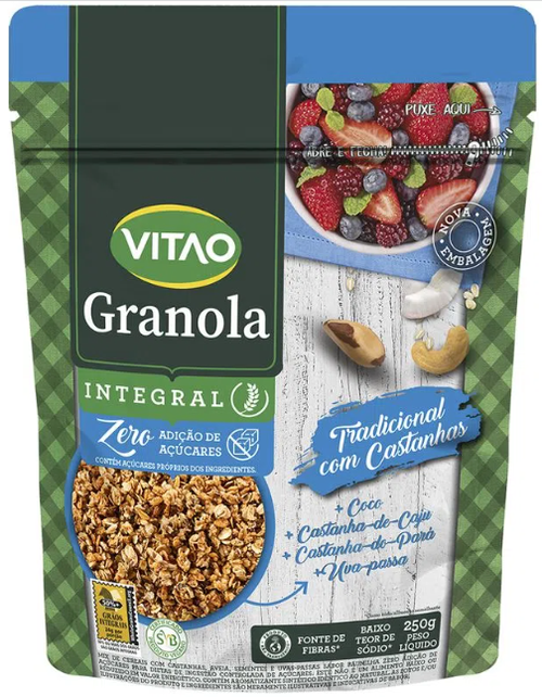 VITAO GRANOLA ZERO TRAD. CASTANHAS