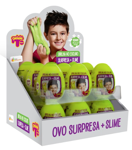 OVO SURPRESA+SLIME BRILHA NO ESCURO DP