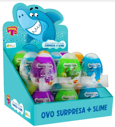 OVO SURPRESA+SLIME FUNDO DO MAR DP