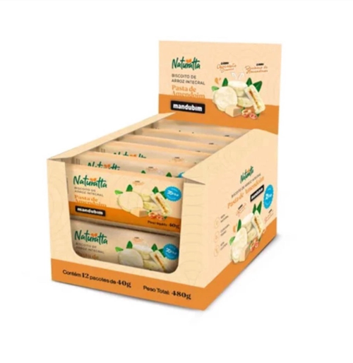 BISC.ARROZ INT. ZERO BRANCO C/PASTA AMEND.