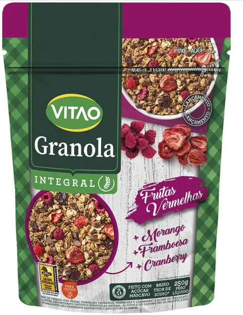 VITAO GRANOLA FRT. VERMELHAS
