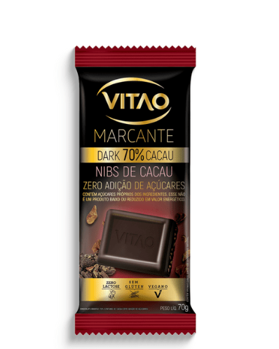 VITAO CHOC. DARK 70% NIBES DE CACAU ZERO
