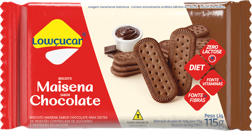 BISC. LOWCUCAR DIET MAISENA CHOC.