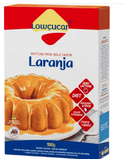 PO P/BOLO LOWCUCAR DIET LARANJA