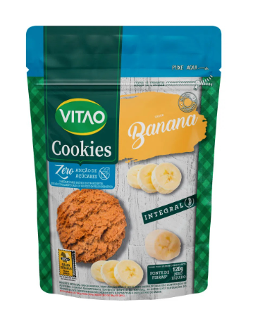 VITAO COOKIES ZERO C/COBERTURA BANANA