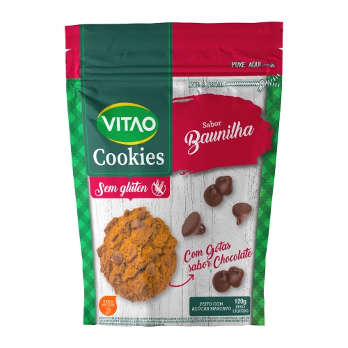 VITAO COOKIES S/GLUTEN BAUNILHA