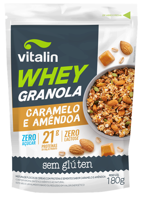VITALIN WHEY GRANOLA CARAMELO/AMENDOAS