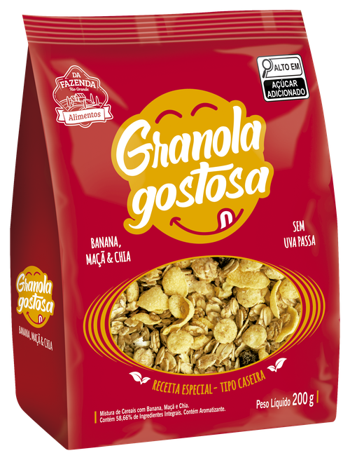 GRANOLA GOSTOSA BANANA/MACA/CHIA*