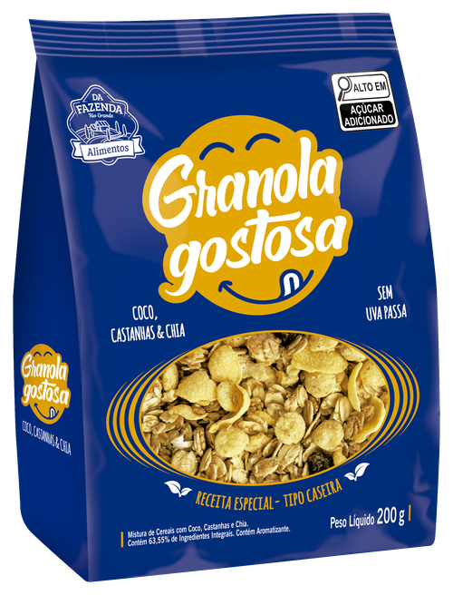 GRANOLA GOSTOSA COCO/CASTANHA/CHIA*