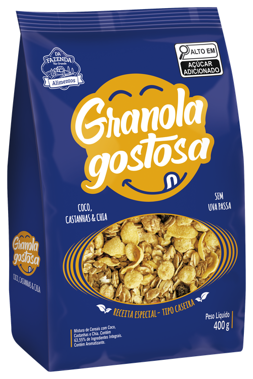 GRANOLA GOSTOSA COCO/CASTANHAS/CHIA*