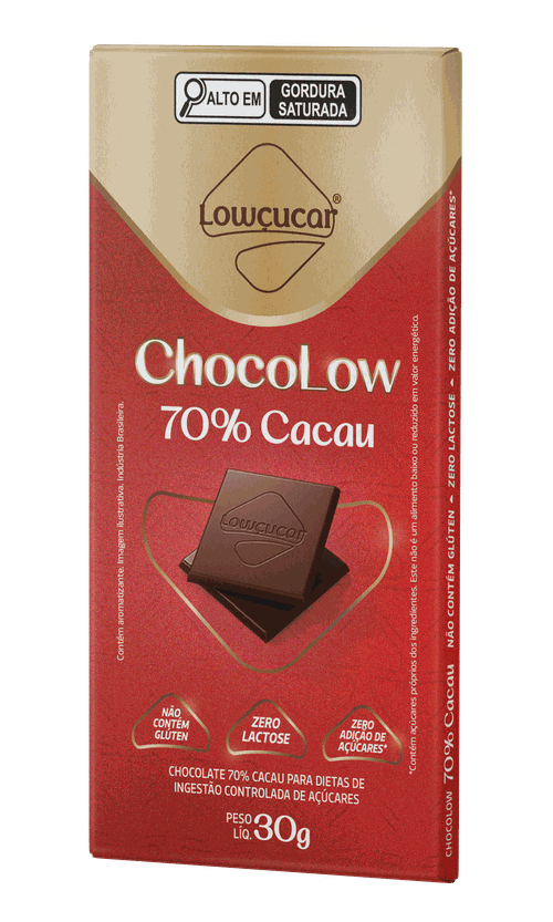 CHOCOLOW 70% CACAU DP