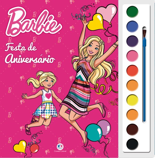 LIVRO AQUARELA BARBIE ANIVERSARIO