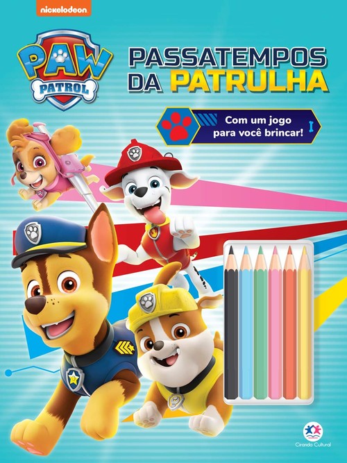 LIVRO LAPIS DE COR PATRULHA CANINA