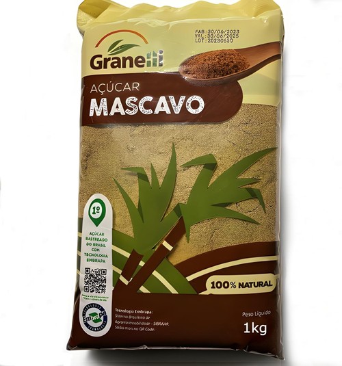 GRANELLI ACUCAR MASCAVO 1KG