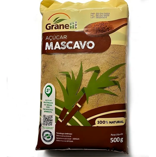 GRANELLI ACUCAR MASCAVO 500G