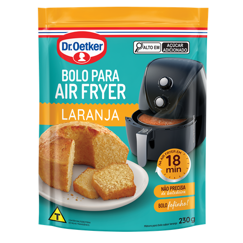 BOLO OETKER AIR FRYER LARANJA
