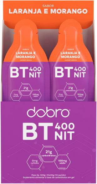 DOBRO GEL BT 400NIT LARANJA E MORANGO