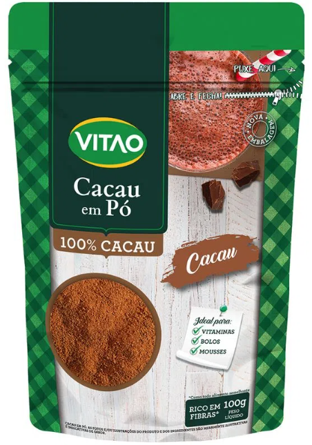 VITAO CACAU EM PO 100%
