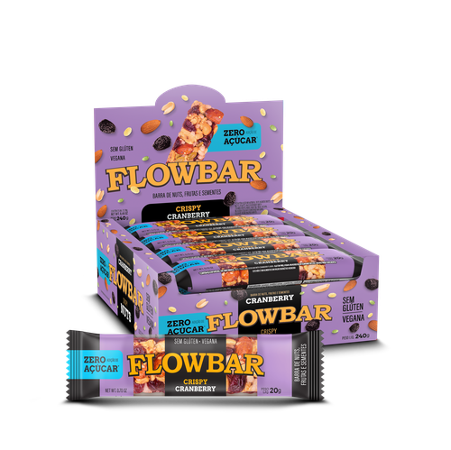 FLOWBAR NUTS CRANBERRY DP