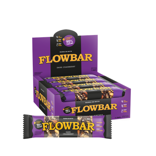 FLOWBAR NUTS DARK CRANBERRY DP