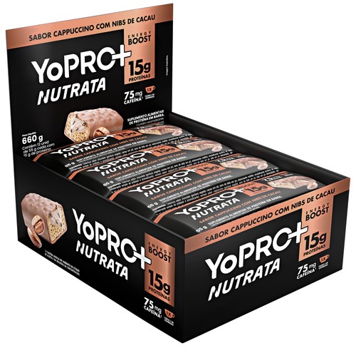 BARRA YO PRO CAPPUCCINO C/NIBES CACAU