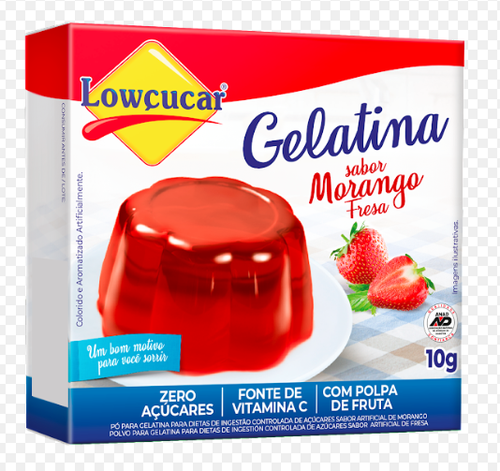 GELAT. LOWCUCAR DIET MORANGO