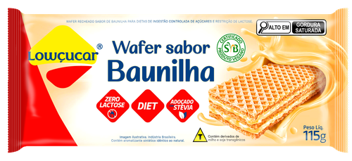 WAFER LOWCUCAR DIET BAUNILHA