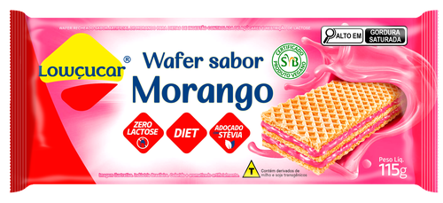 WAFER LOWCUCAR DIET MORANGO