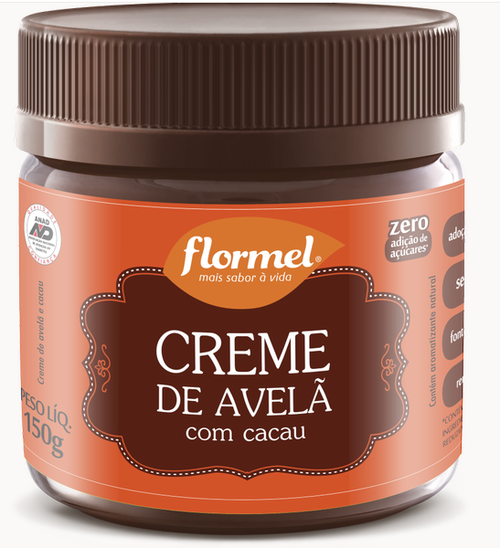 FLORMEL CREME DE AVELA ZERO