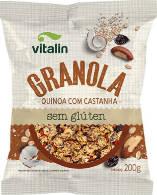 VITALIN GRANOLA S/GLUTEN QUINOA/CASTANHA