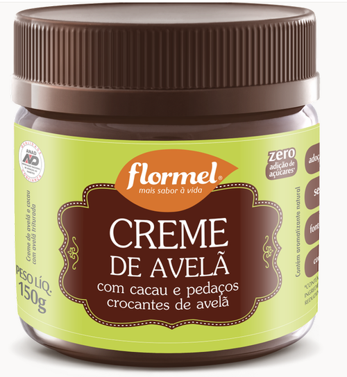 FLORMEL CREME DE AVELA CROCANTE ZERO