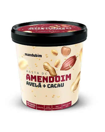 MANDUBIM PASTA AMENDOIM AVELA CACAU